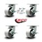Service Caster 6'' Heavy Duty Semi Steel Cast Iron Caster Set with Brake and Swivel Lock, 4PK CRAN-SCC-KP92S630-SSR-SLB-BSL-4 - alternate 3